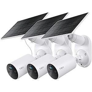 [AC] $119.99* | 3-Pack Tapo SolarCam 1080p Outdoor Wireless Security Camera at Amazon